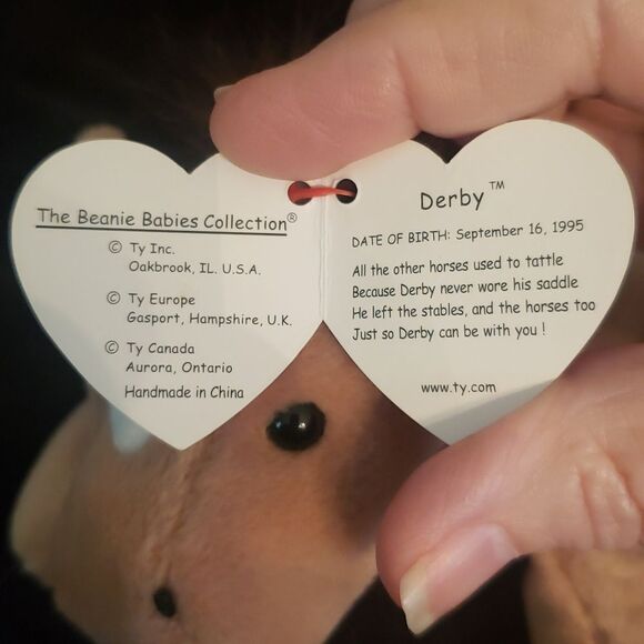 Vintage 1995 Ty Beanie Baby DERBY the Horse - Picture 6 of 8
